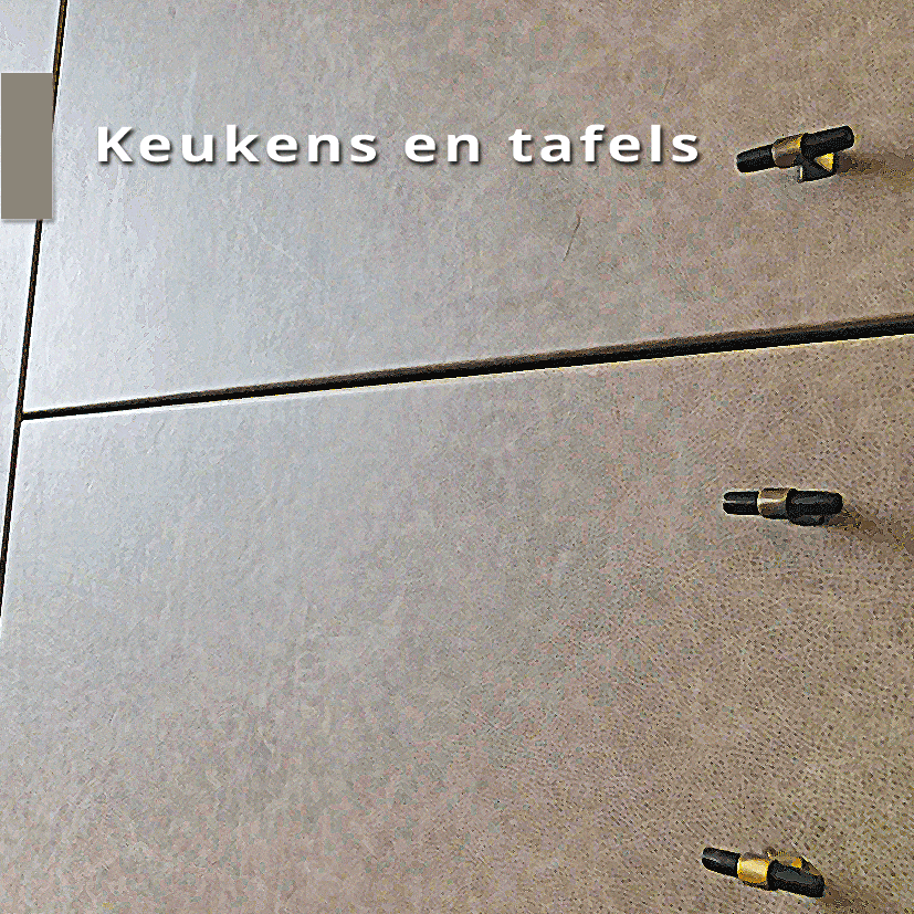 Lederen keuken en tafels Lederen keuken en tafels