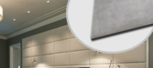 paneele_velour Suede leather wallcovering